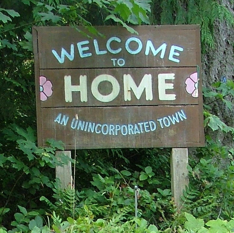 The Home Welcome Sign